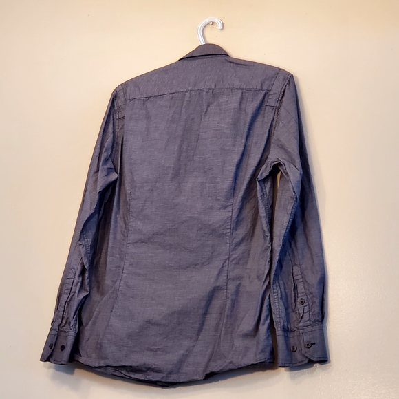 RW&CO. Gray Button Up Long Sleeve Shirt Men's US Small - Picture 2 of 9